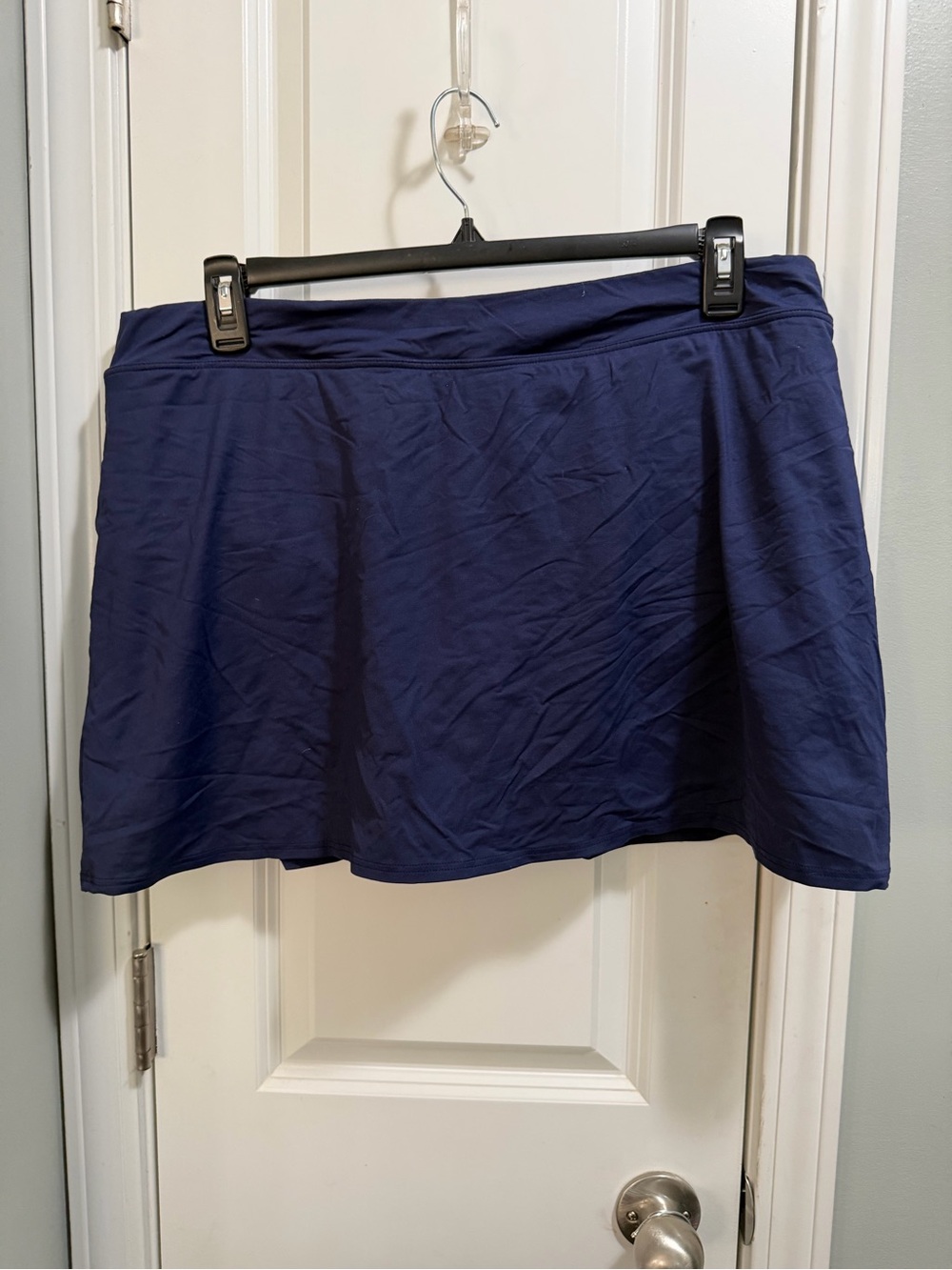 Land’s End Women's Navy Tummy Control Swim Skirt